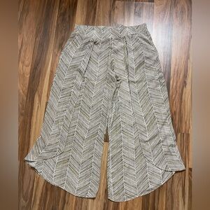 Cato Chevron print culottes pants